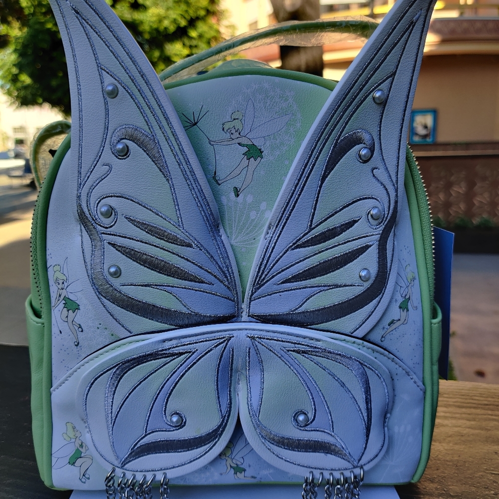 Danielle Nicole Disney Peter Pan Tinker Bell Wings Dangle Mini Backpack